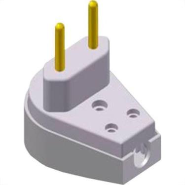 Imagem de Ilumi Pino Gigante 2P Cinz 10A 1412 - Kit C/10 Pc