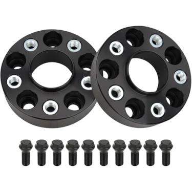 Imagem de IRONTEK Espaçadores de roda de 5 x 112 mm a 5 x 112 mm espaçadores forjados reais de 35 mm com furo de cubo de 108 mm pinos M14x1,25 apto para BMW 118i/ 120i/128ti/220i, para Mini Cooper 2015-2022,