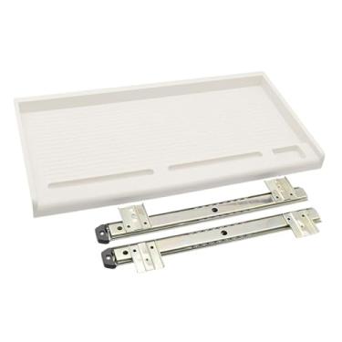 Imagem de Amagogo Sob o computador PC PC PC Draveta de teclado Extender Salvando acessórios de espaço, White 35mm W Rail