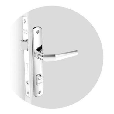 Imagem de Fechadura Porta Ferro / Alumínio Estreita Br20 Soprano