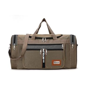 Imagem de Bolsa De Viagem Mala Grande De Mão Masculina Resistente Com Alça Transversal De Ombro Leve Academia Sacola Mochila Extra G - Zafin