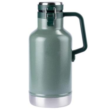 Imagem de Garrafa Growler Térmico Parede Dupla Inox 1,3 Litros (VERDE)