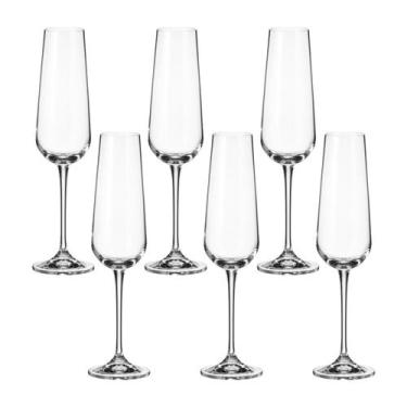 Imagem de Taça de Cristal Bohemia Para Champanhe 220 ml Ardea 12 Peças - Bohemia