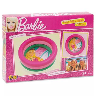 Imagem de Piscina Inflável Little Fish Barbie Praia 68l 7670-5 Mattel