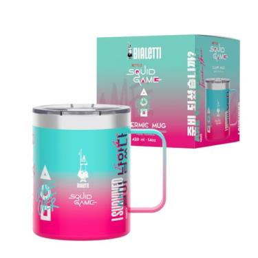 Imagem de Bialetti, Caneca em Aço Inox c/Tampa Squid Games Netflix 360ml