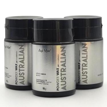 Imagem de Pó Modelador Efeito Seco Matte Australian Powder Wax Kit 3 Un 15g - So