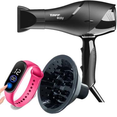 Imagem de Secador De Cabelo Taiff 1700w Ions Profissional Ar Quente Frio Preto D