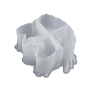 Imagem de XEGZLH Molde decorativo em forma de sapo de parede e mesa de silicone molde de escultura de sapo em forma de sapo moldes de silicone para projetos artísticos