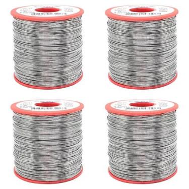 Imagem de 4 Carretel De Estanho 500g 63x37 0.5mm P/ Solda Cobix