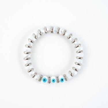 Imagem de Pulseira 3 Olhos Gregos Contra Inveja - Escolha a Cor - META ATACADO, 