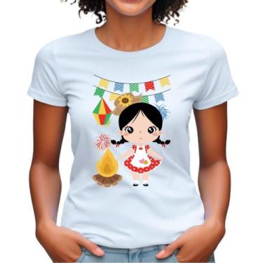 Imagem de Blusinha De Festa Junina Personalizada camiseta babylook arraiá caipir