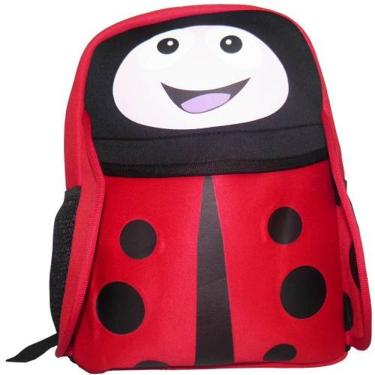 Imagem de Mochila Infantil Escolar De Bichinho Joaninha Animais