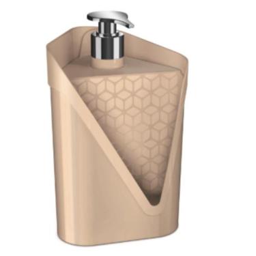 Imagem de Dispenser Click Para Pia 500 Ml Com Porta Esponja Resistente Para Cozi
