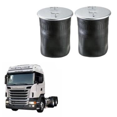 Imagem de Kit Bolsa De Ar Suspensao Tercei. Eixo Scania S4 S5 Até 2009 - Suspent