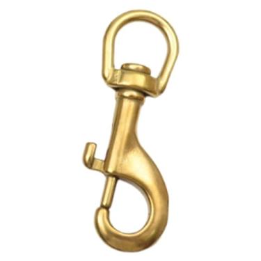 Imagem de kowaku Mosquetão giratório com fecho de pressão em aço inoxidável 316, fecho de gatilho de ponta única, fivela de para mergulho, varal de roupas e bandeira, 80mm