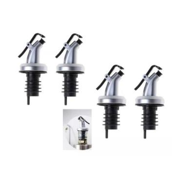 Imagem de Kit 4 Bicos Dosador para Garrafa de Azeite Vinagre Galheteiro - Clink