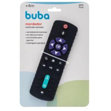 Imagem de Mordedor Controle Remoto Buba Bebê Macio - mundo dos baixinhos, Preto