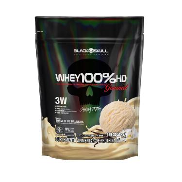 Imagem de Whey 100% HD Gourmet 900g Refil Baunilha