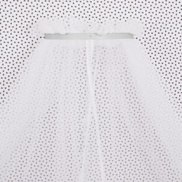 Imagem de Mosquiteiro Com Dossel De Parede Prata Liso Quarto Unisex - Amora Casa