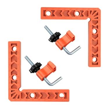 Imagem de Bothyi 2 peças de grampo de canto para marcenaria, ferramenta de posicionamento em ângulo reto de 90 graus, esquadro de posicionamento, localizador de canto, M