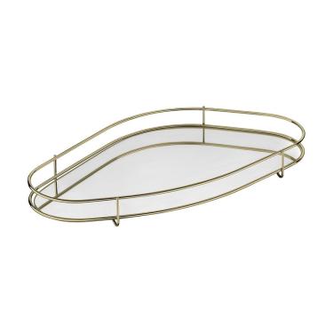 Imagem de Bandeja Hara Fence Orgânica Base Espelhada 41 x 23 Cm