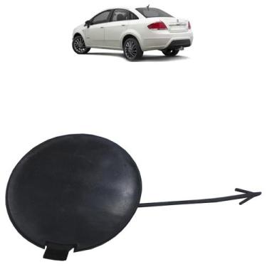 Imagem de Tampa Reboque Parachoque Traseiro Linea 2007 2008 2009 2010 2011 Preto