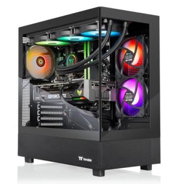Imagem de Thermaltake LCGS View 9870T-270 Desktop para jogos (AMD Ryzen™ 7 9800X3D, memória ToughRam 32GB DDR5 6400MT/s RGB, NVIDIA® GeForce RTX™ 5070 Ti, 2TB NVMe M.2, WiFi, Windows 11) V27B-B850-57T-LCS