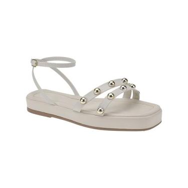 Imagem de Sandália Feminina Rasteira Plataforma Flat Form Feminina Flatform de T