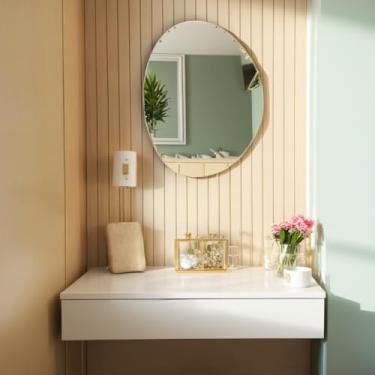 Imagem de Penteadeira Suspensa com Gaveta Multiuso Corrediça Organizadora Maquiagens (Branca)