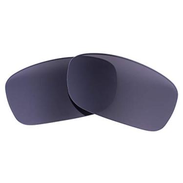 Imagem de LenzFlip Lentes de reposição compatíveis com óculos de sol Oakley Fives Squared - Fabricado nos EUA: Várias opções, Cinza polarizado, 54
