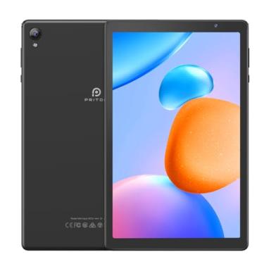 Imagem de PRITOM Tablets de 10 polegadas, tablet Android 14 TAB10, Quad-Core, WiFi, 32 GB, 6000mAh, tela HD IPS, câmera dupla, Bluetooth (cinza)