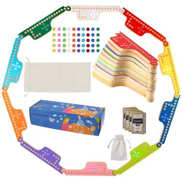 Imagem de Jogo de tabuleiro Medikaison Colorful Jokers and Marbles para 10 jogadores