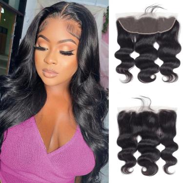 Imagem de Fecho de renda FEHOKA Brazilian Body Wave 22cm 100% cabelo humano