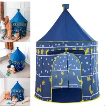 Imagem de Barraca Infantil Tenda Azul Castelo Principe Menino Blue