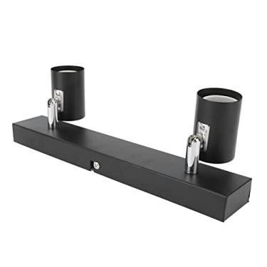 Imagem de KIMISS Luz de Trilha LED Two Bulb Fixed Rail Com Cabeças Rotativas - Acessórios de Teto Ajustáveis para Armários de Cozinha Modernos, Salão e Espaços de Convivência