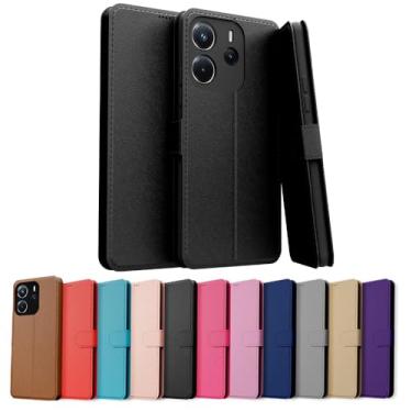 Imagem de Capa Capinha Case Carteira Flip Couro Compatível ¨Xiaomi REDMI NOTE 14 4G Premium (VERMELHO)
