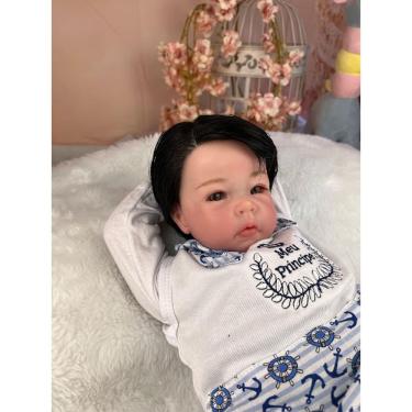 Imagem de Boneco Reborn Menino Corpo de Silicone Pode Molhar
