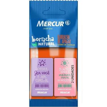 Imagem de Borracha Natural Apaga Lápis e Lapiseira 916214 Lilás/Rosa