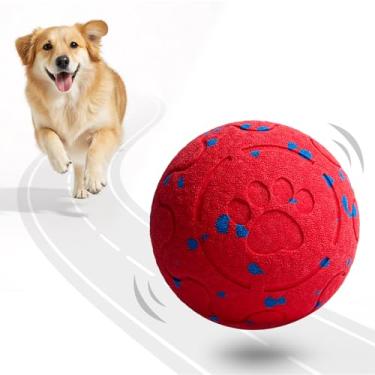Imagem de Fsitego Bola de brinquedo interativa inteligente para cães: rolagem automática, resistente à mastigação, 3 modos, saltitante e jogável, recarregável tipo C, lavável, bola silenciosa para cães pequenos