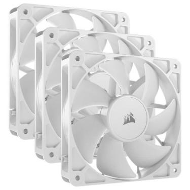 Imagem de Kit com 3 Ventoinhas Corsair RS120, 120mm, PWM, Branco - CO-9050193-WW