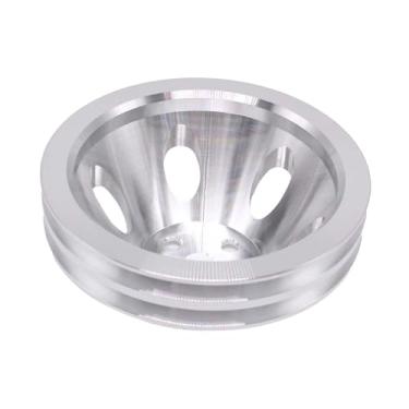 Imagem de Xgdsnly Polia Curta para Bomba D'água, Substituição, Acessórios, Lisa, 5/8" Alumínio, Substituição, Dupla Ranhura para 427 396 454, Prata