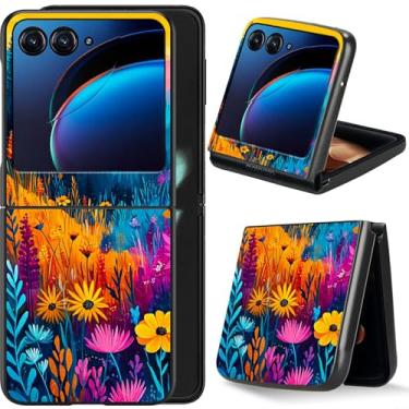 Imagem de Dikoer Capa flip para Moto Razr 50 Ultra/Motorola Razr 60 Ultra/Moto Razr Plus 2024/Motorola Razr+ Plus 2025 17.5 cm para mulheres e homens, capa dobrável à prova de choque de policarbonato rígido de