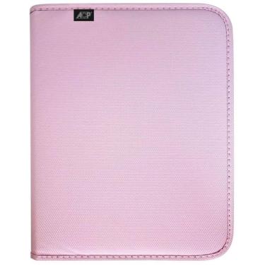 Imagem de Fichário Universitário 4 Argolas Sweet Rosa Com Estojo Acp