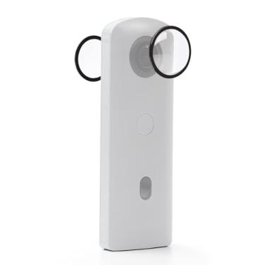 Imagem de FotStdio Compatível com protetores de lente adesivos Ricoh Theta SC2/S/V, capa protetora esférica de PC e acessórios para câmera de ação
