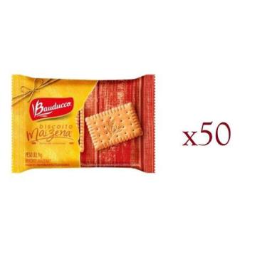 Imagem de Biscoito Maizena Maisena Bauducco Em Sachê Bolacha 9G-50Un