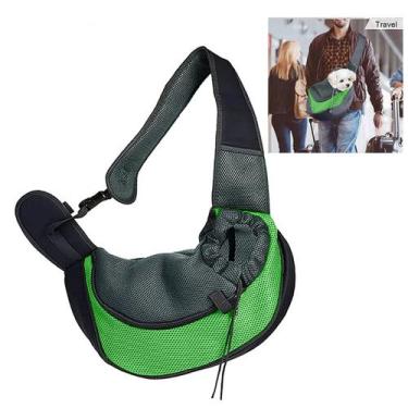 Imagem de Bolsa Canguru Cao Cachorro Gato Pet Carregador Transversal Mochila Peq