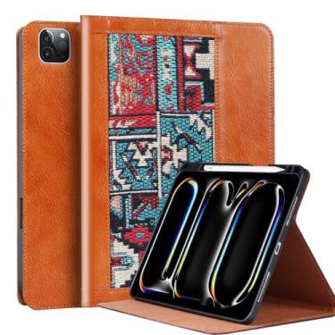 Imagem de CPNVWA Capa para iPad Pro 12,9 polegadas 6ª geração (2022) 5ª/4ª/3ª geração (2021/2020/2018), capa fólio com suporte para lápis, antiimpressões digitais/deslizamento, hibernar/despertar automático com