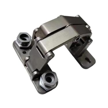 Imagem de IEUDNS Dobradiça de porta de pedra invisível, dobradiça de porta de hidrante, rolamento máximo de 150 kg, ferragem multiuso para portas de poço de tubulação,