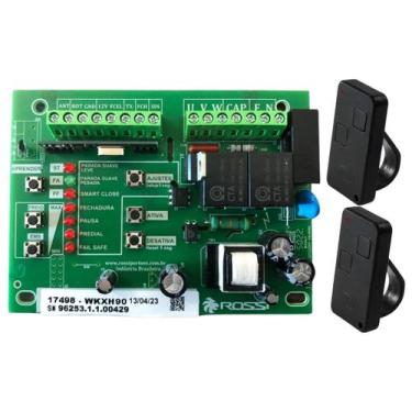 Imagem de Kit Placa Central Wkxh90 2 Controle Para Motor Portão Rossi