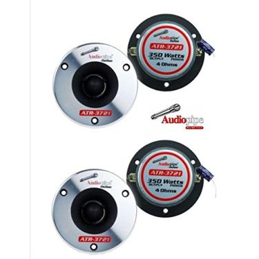 Imagem de Audiopipe 2 pares de tweeters ATR-3721 Super Bullet de titânio de 350 Watts máx. 4 Ohm